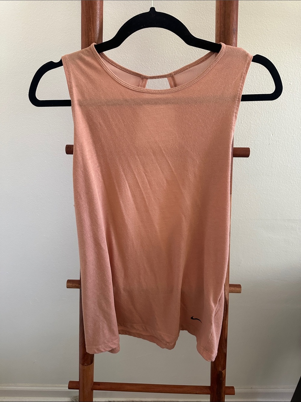 Nike blush pink muscle tank